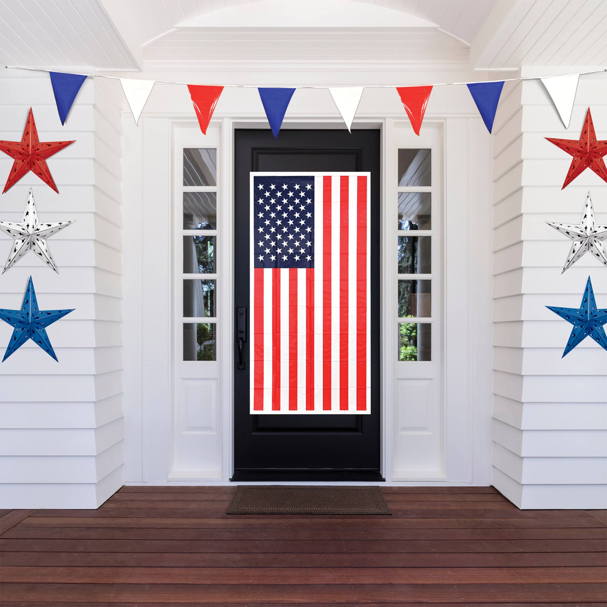 Beistle 5ft. x 30" American Flag Door Covers, 2ct.